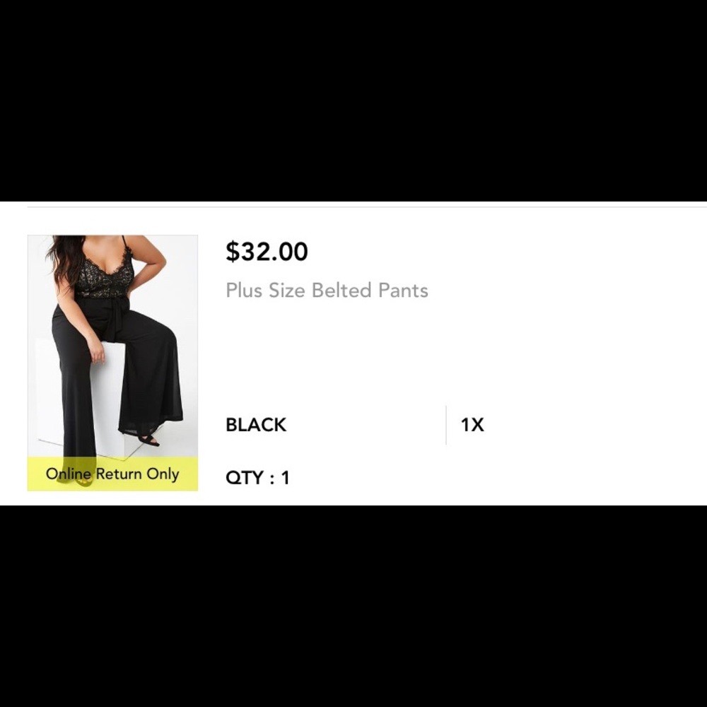 Black Tie Belted Pants